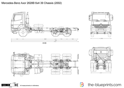 Mercedes-Benz Axor 2628B 6x4 39 Chassis