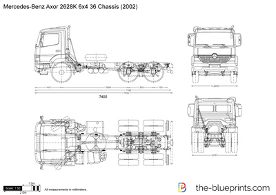 Mercedes-Benz Axor 2628K 6x4 36 Chassis