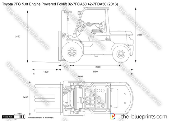 Toyota 7FG 5.0t Engine Powered Foklift 02-7FGA50 42-7FDA50