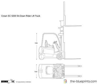 Crown SC 5200 Sit-Down Rider Lift Truck