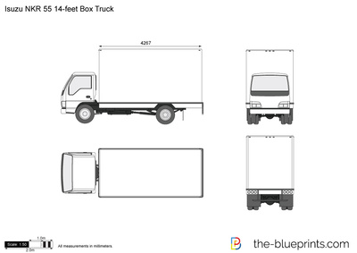 Isuzu NKR 55 14-feet Box Truck