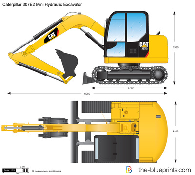 Caterpillar 307E2 Mini Hydraulic Excavator