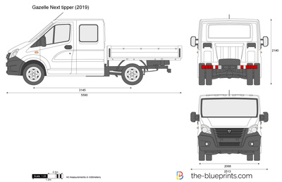 Gazelle Next tipper Double Cab Short