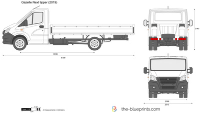 Gazelle Next tipper Single Cab Long