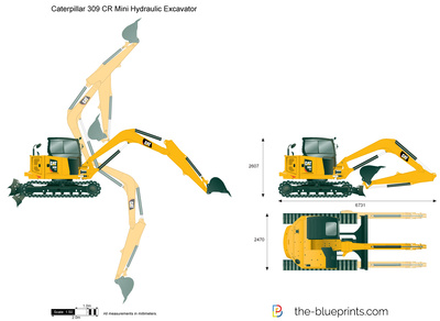 Caterpillar 309 CR Mini Hydraulic Excavator