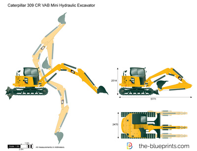 Caterpillar 309 CR VAB Mini Hydraulic Excavator