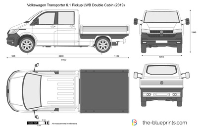 Volkswagen Transporter 6.1 Pickup LWB Double Cabin