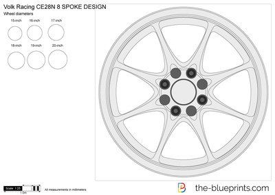 Volk Racing CE28N 8 SPOKE DESIGN