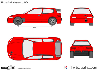 Honda Civic drag car (2000)