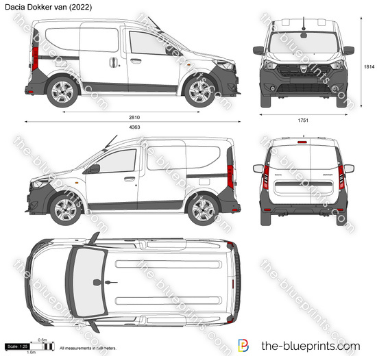 Dacia Dokker van vector drawing