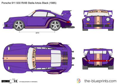 Porsche 911 930 RWB Stella Artois Black