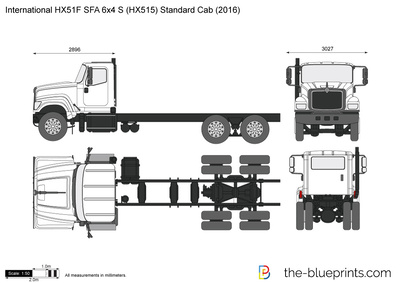 International HX51F SFA 6x4 S (HX515) Standard Cab