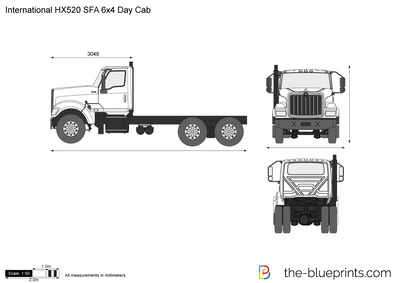 International HX520 SFA 6x4 Day Cab