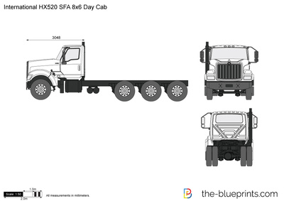 International HX520 SFA 8x6 Day Cab