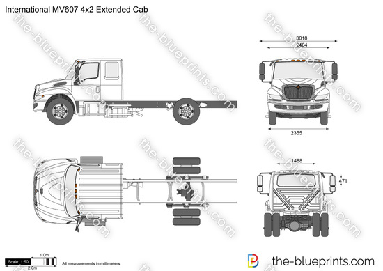 International MV607 4x2 Extended Cab