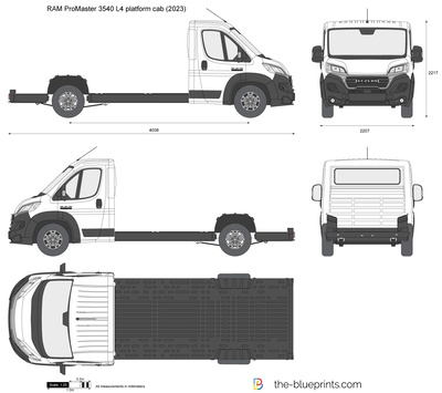 RAM ProMaster 3540 L4 platform cab