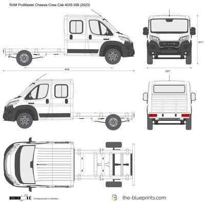 RAM ProMaster Chassis Crew Cab 4035 WB