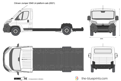 Citroen Jumper 3540 L4 platform cab