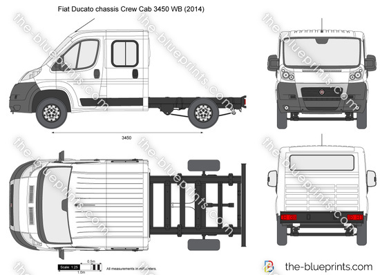 Fiat Ducato chassis Crew Cab 3450 WB