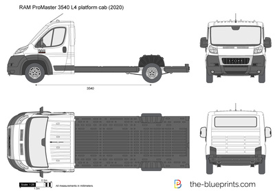 RAM ProMaster 3540 L4 platform cab