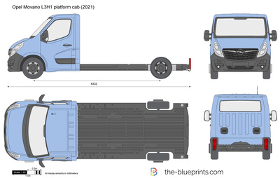 Opel Movano L3H1 platform cab