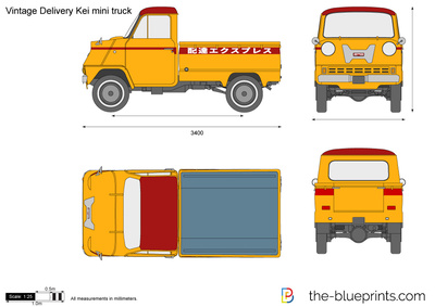 Vintage Delivery Kei mini truck