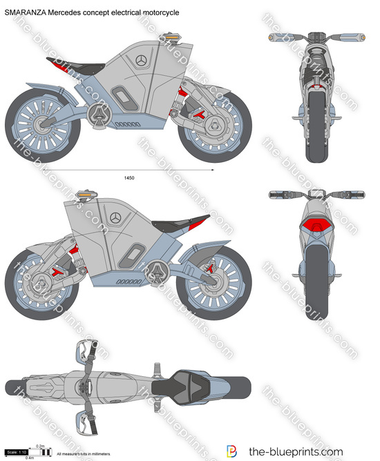 SMARANZA Mercedes concept electrical motorcycle