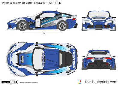 Toyota GR Supra D1 2019 Tsukuba 90 TOYOTIRES