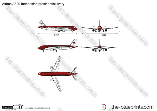 Airbus A320 Indonesian presidential livery