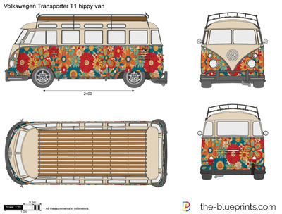 Volkswagen Transporter T1 hippy van