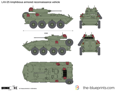 LAV-25 Amphibious armored reconnaissance vehicle