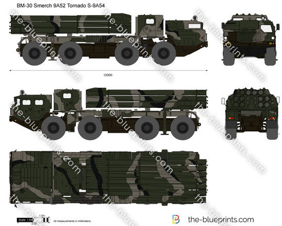 BM-30 Smerch 9A52 Tornado S-9A54