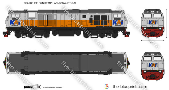 CC-206 GE CM20EMP Locomotive PT-KAI