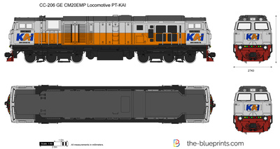 CC-206 GE CM20EMP Locomotive PT-KAI