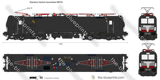 Siemens Vectron locomotive MRCE