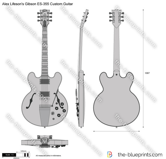 Alex Lifeson's Gibson ES-355 Custom Guitar