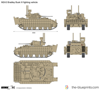 M2A3 Bradley Busk III fighting vehicle