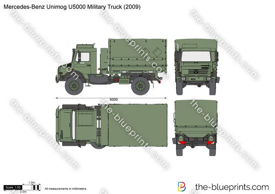 Mercedes-Benz Unimog U5000 Military Truck