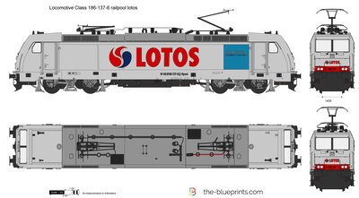 Locomotive Class 186-137-6 railpool lotos