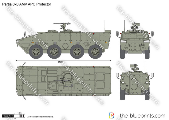 Partia 8x8 AMV APC Protector