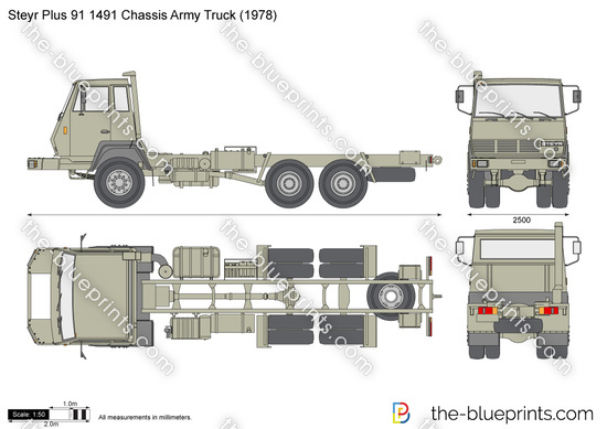 Steyr Plus 91 1491 Chassis Army Truck