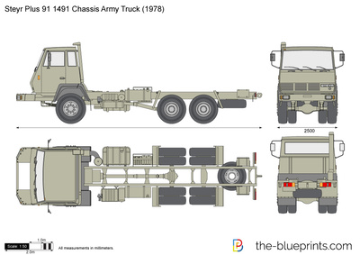 Steyr Plus 91 1491 Chassis Army Truck