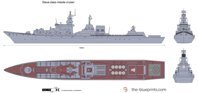 Slava-class missile cruiser