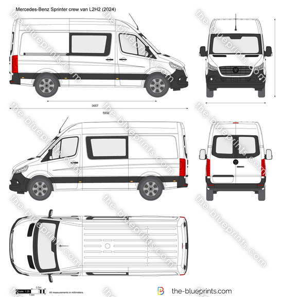 Mercedes-Benz Sprinter crew van L2H2