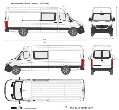 Mercedes-Benz Sprinter crew van L3H2