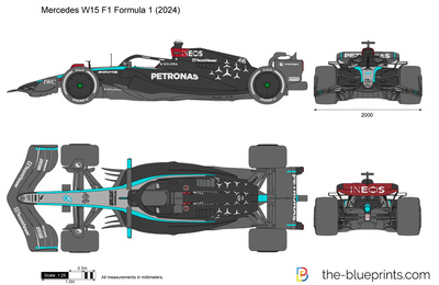 Mercedes W15 F1 Formula 1