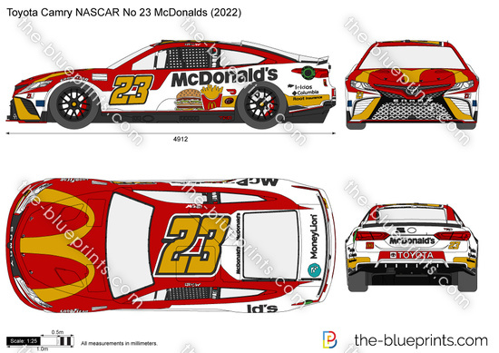 Toyota Camry NASCAR No 23 McDonalds