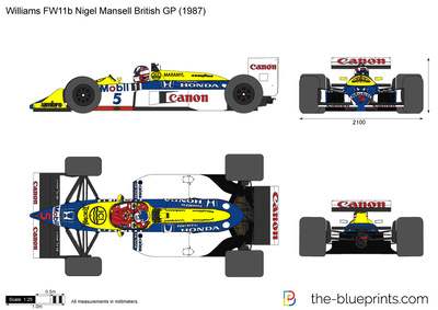 Williams FW11b Nigel Mansell British GP
