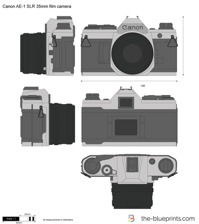 Canon AE-1 SLR 35mm film camera