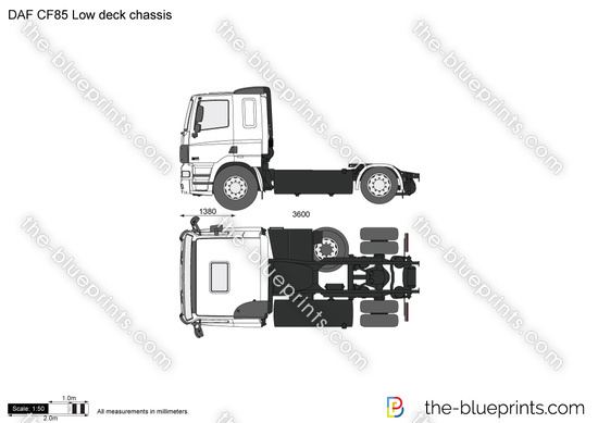 DAF CF85 Low deck chassis